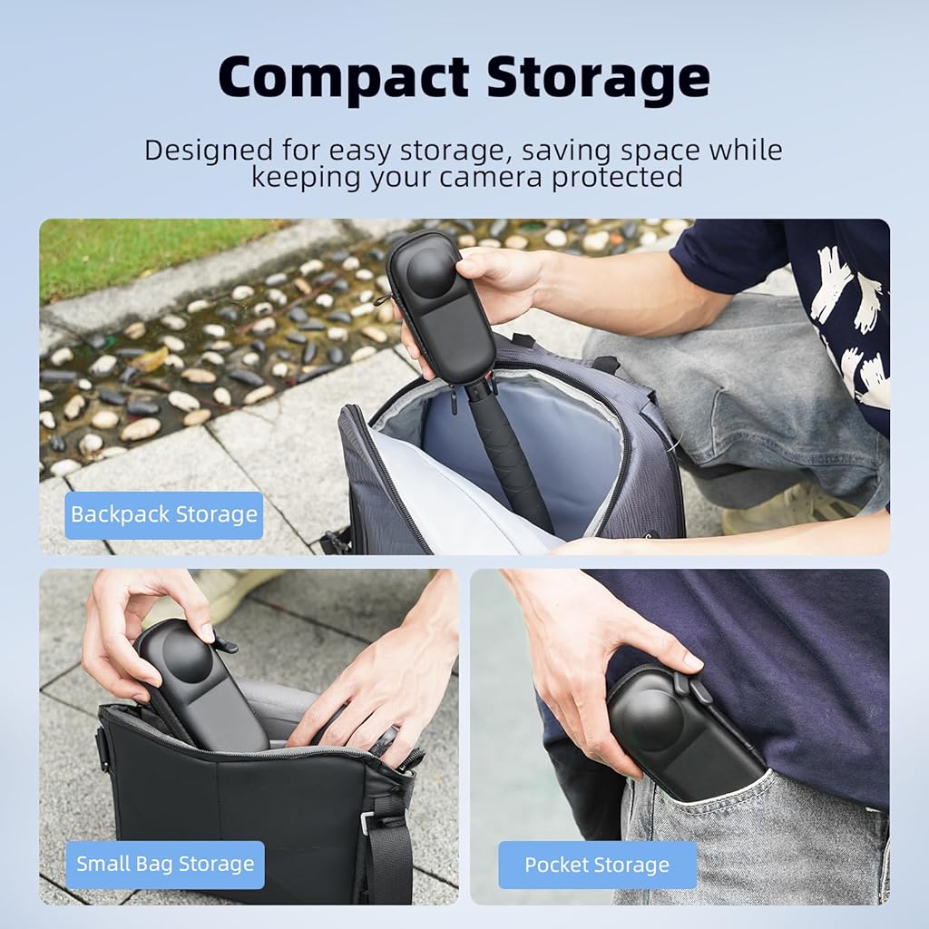 ZORBES® Carrying Case for Insta 360 X4 X5 (for Original Lens Cap), Portable Small Storage Bag Protective Cover Hard Shell Travel ZORBES® Carrying Case for Insta 360 X4 X5 (for Original Lens Cap), Portable Small Storage Bag Protective Cover Hard Shell Travel
